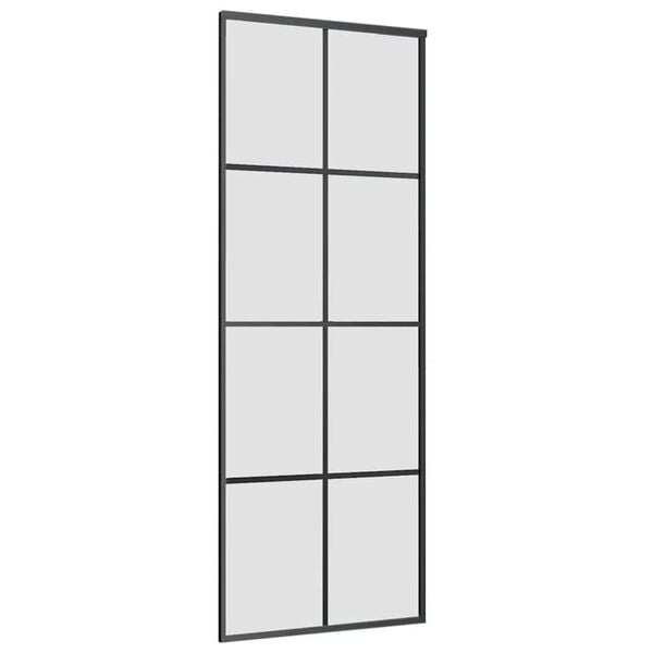 vidaXL ESG &uuml;veg &eacute;s alum&iacute;nium tol&oacute;ajt&oacute; f&eacute;mszerelv&eacute;ny-szettel 76x205 cm