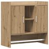 vidaXL Falpolc Falra szerelhető K&eacute;zműves T&ouml;lgy 80 x 36 x 80 cm