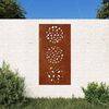 vidaXL lev&eacute;lmint&aacute;s corten ac&eacute;l kerti fald&iacute;sz 105 x 55 cm