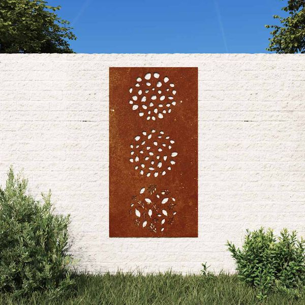 vidaXL lev&eacute;lmint&aacute;s corten ac&eacute;l kerti fald&iacute;sz 105 x 55 cm