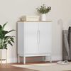 vidaXL Sz&eacute;f FLORO Feh&eacute;r 70 x 30 x 70,5 cm T&ouml;m&ouml;r fenyőfa