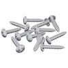 vidaXL Fa Csavarok 12 pcs Ez&uuml;st M3,5 x 20 mm Ac&eacute;l