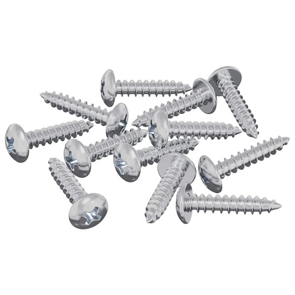 vidaXL Fa Csavarok 12 pcs Ez&uuml;st M3,5 x 20 mm Ac&eacute;l