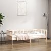 vidaXL t&ouml;m&ouml;r fenyőfa kanap&eacute;&aacute;gy matrac n&eacute;lk&uuml;l 90 x 190 cm