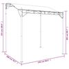 vidaXL t&oacute;psz&iacute;nű sz&ouml;vet &eacute;s ac&eacute;l pavilon 2 x 2,3 m 180 g/m&sup2;