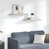 vidaXL 2 db betonszürke MDF lebegő fali polc 60 x 23,5 x 3,8 cm