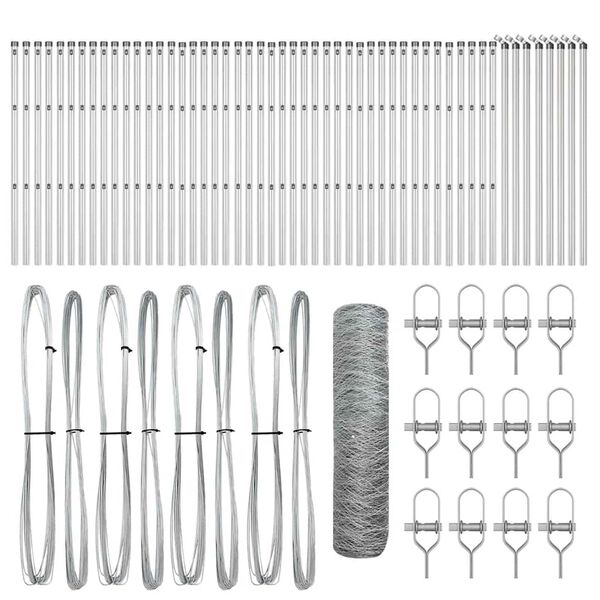 vidaXL Ker&iacute;t&eacute;soszlop Ez&uuml;st 100 x 0,6 m (36 mm-es h&aacute;l&oacute;) Ac&eacute;l