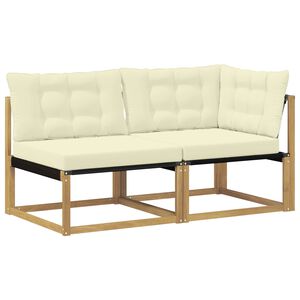 vidaXL Sarokkanap&eacute; egys&eacute;gek p&aacute;rn&aacute;val Feh&eacute;r 162,5 x 83 x 73 cm