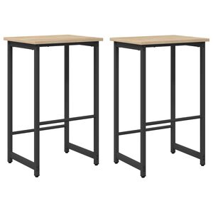 vidaXL B&aacute;rsz&eacute;k 2 db Sonoma T&ouml;lgy 40 x 32 x 74 cm Szerelt Fa