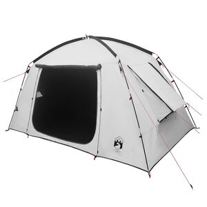 vidaXL Kabin s&aacute;tor Feh&eacute;r Fekete&aacute;thatol&oacute; 300 x 210 x 156 cm Poli&eacute;szter