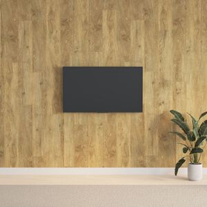 vidaXL barna fa megjelen&eacute;sű PVC fali panel 2,06 m&sup2;