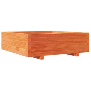 vidaXL viaszbarna t&ouml;m&ouml;r fenyőfa kerti vir&aacute;gl&aacute;da 80x80x26,5 cm