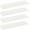 vidaXL Lebegő polc Falra szerelhető 4 pcs Feh&eacute;r 40 x 9 x 2,5 cm Ac&eacute;l