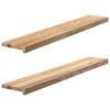 vidaXL ablakp&aacute;rk&aacute;nyok 2 db kezeletlen 120x20x2 cm t&ouml;m&ouml;r fa t&ouml;lgyfa