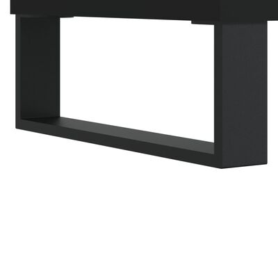 vidaXL fekete szerelt fa dohányzóasztal 60x 60 x 30 cm