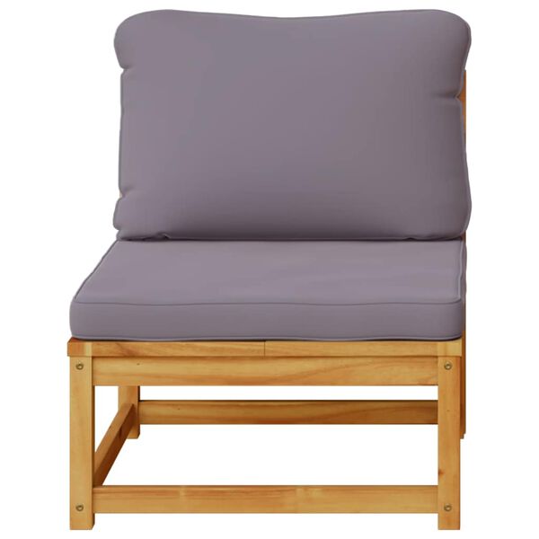 vidaXL 2 db tömör akácfa kerti kanapé párnákkal