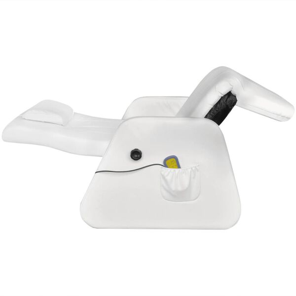 vidaXL fehér műbőr masszázsfotel