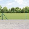 vidaXL Ker&iacute;t&eacute;soszlop Z&ouml;ld 10 x 0,4 m (19 x 19 mm h&aacute;l&oacute;) Ac&eacute;l &eacute;s PVC