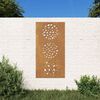 vidaXL lev&eacute;lmint&aacute;s corten ac&eacute;l kerti fald&iacute;sz 105 x 55 cm