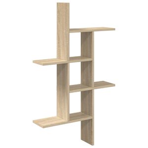 vidaXL Falpolc Sonoma T&ouml;lgy 61 x 15 x 102 cm Szerelt Fa