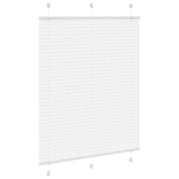 vidaXL plisz&iacute;rozott redőny Feh&eacute;r 105x100cm sz&ouml;vetsz&eacute;less&eacute;g 104,4cm