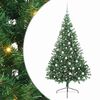 vidaXL Mesters&eacute;ges, előre vil&aacute;g&iacute;tott kar&aacute;csonyi fa Z&ouml;ld 180 cm PVC