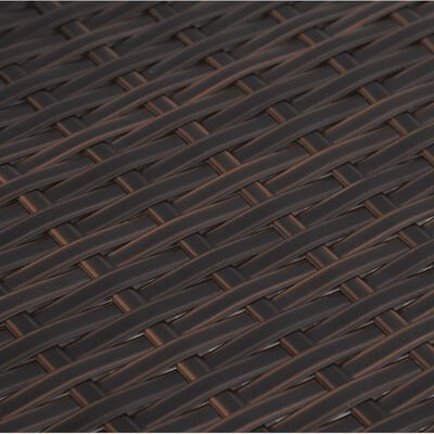 vidaXL 9 részes barna polyrattan kerti ülőgarnitúra párnákkal