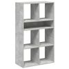 vidaXL k&ouml;nyvszekr&eacute;ny betonsz&uuml;rke 66x31x112 cm szerelt fa