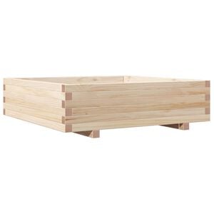 vidaXL t&ouml;m&ouml;r fenyő kerti vir&aacute;gl&aacute;da 90 x 90 x 26,5 cm