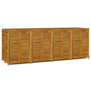 vidaXL t&ouml;m&ouml;r ak&aacute;cfa kerti t&aacute;rol&oacute;l&aacute;da 280 x 87 x 104 cm