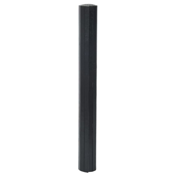 vidaXL n&eacute;gysz&ouml;gletű fekete bambusz szőnyeg 70 x 300 cm