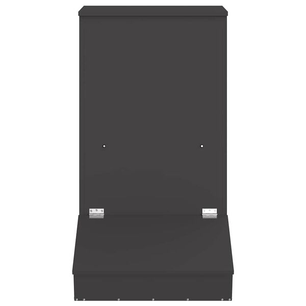 vidaXL Diszn&oacute; Etető Fekete 82 x 51 x 91,5 cm Hidegen Hengerelt Ac&eacute;l