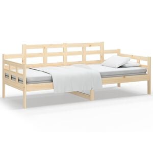 vidaXL t&ouml;m&ouml;r fenyőfa kanap&eacute;&aacute;gy 90 x 200 cm