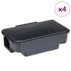 vidaXL 4 db fekete eg&eacute;rfog&oacute; 22x12,5x7,5 cm