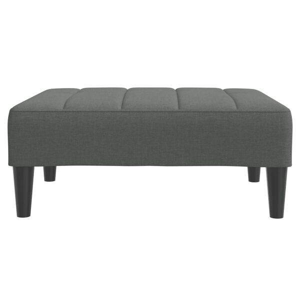 vidaXL sötétszüke szövet lábzsámoly 77x55x31 cm