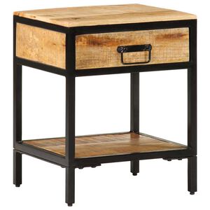 vidaXL &Eacute;jjeli asztal fi&oacute;kkal Barna 40 x 35 x 50 cm