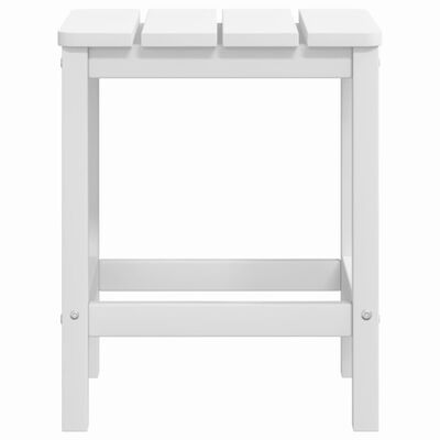 vidaXL fehér HDPE kerti adirondack székek asztallal