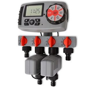 42352 vidaXL Automata &ouml;nt&ouml;z&eacute;s időz&iacute;tő 4 &Aacute;llom&aacute;sok 3 V