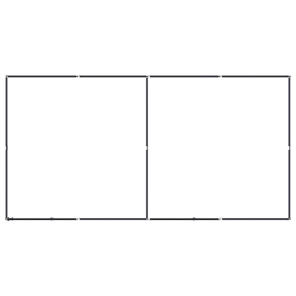 vidaXL ac&eacute;l k&uuml;lt&eacute;ri kutyakennel 7,37 m&sup2;