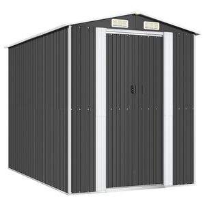 vidaXL antracitsz&uuml;rke horganyzott ac&eacute;l kerti f&eacute;szer 192 x 274 x 223 cm