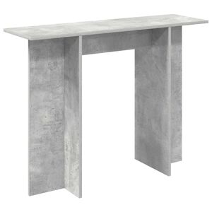 vidaXL Konzolasztal Betonsz&uuml;rke 100 x 30 x 75 cm Szerelt Fa
