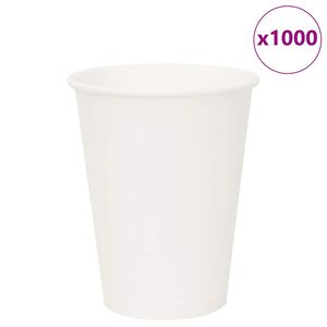 vidaXL 1000 db feh&eacute;r pap&iacute;r k&aacute;v&eacute;scs&eacute;sz&eacute;k 12oz 300ml