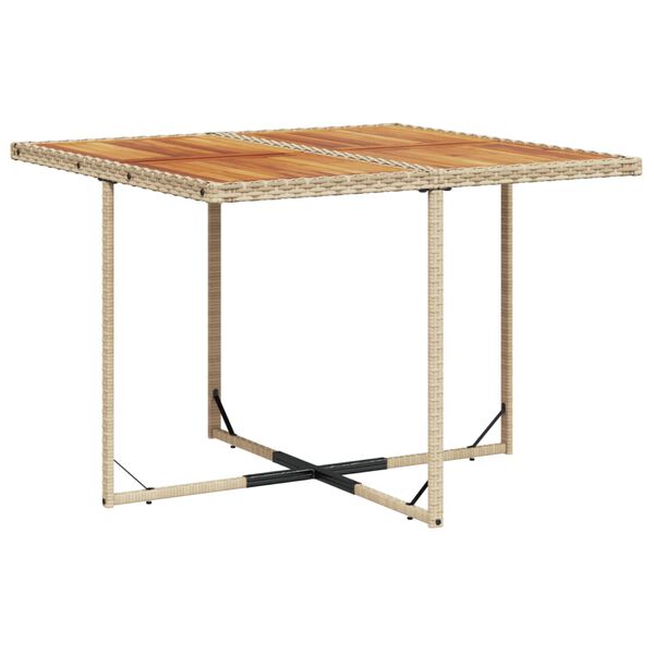 vidaXL 11 r&eacute;szes b&eacute;zs polyrattan kerti &eacute;tkezőgarnit&uacute;ra p&aacute;rn&aacute;kkal