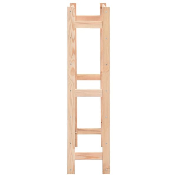 vidaXL fenyőfa bortartó állvány 42 palackhoz