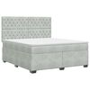 vidaXL Boxspring &aacute;gy matraccal Vil&aacute;gossz&uuml;rke 140 x 200 cm B&aacute;rsony