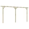 vidaXL fa kerti pergola 410 x 40 x 203 cm