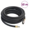 vidaXL fekete gumi &eacute;s PVC hibrid l&eacute;gt&ouml;mlő 0,6" 10 m