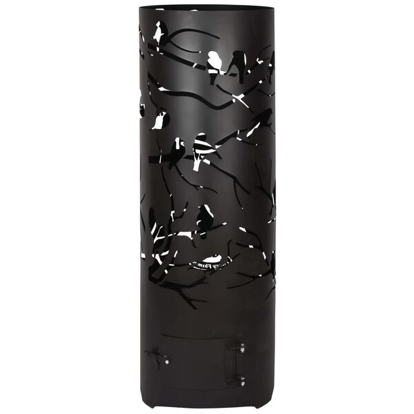 Esschert Design Birds on Twig fekete szénacél tűzdob