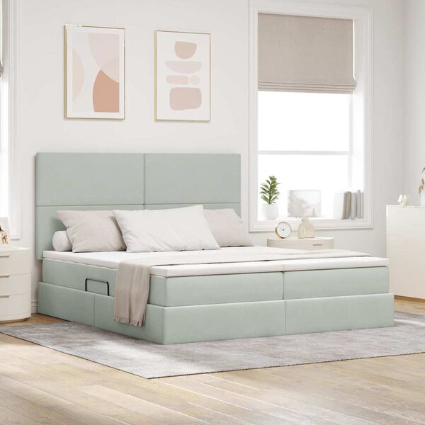 vidaXL &Aacute;gy LED -es l&aacute;mp&aacute;kkal Vil&aacute;gossz&uuml;rke 180 x 200 cm B&aacute;rsony