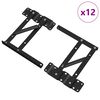 vidaXL &Aacute;gyemelő mechanizmus 12 db Fekete 340 x 95 x 40 mm Vas